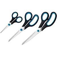 Westcott Easy Grip - Set de tijeras- 3 unidades- color azul - negro